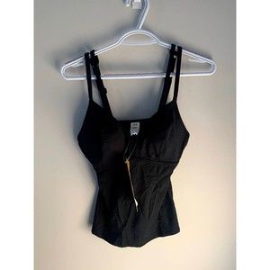 Lolë women’s tankini swim top, black, NWT, size S